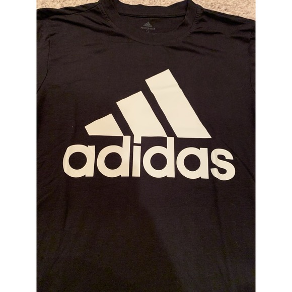Adidas Shirt Men's Small Black Short Sleeve Logo Athletic T-shirt - Picture 3 of 5